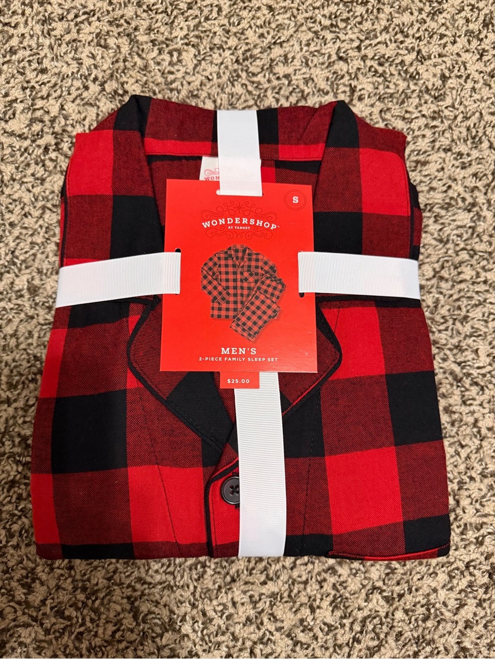 Wondershop Men’s Red & Black Buffalo Plaid Sleep Shirt
